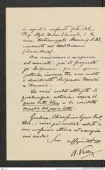 Nachlass Franz Steindachner, Brief von Antonio Valle an Franz Steindachner (29.10.1890), Inv.Nr. 557.02, Seite 2